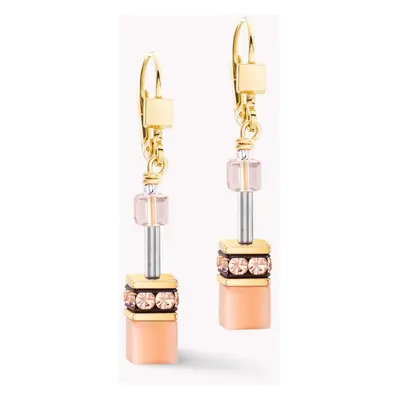 Coeur De Lion Classic GEOCUBE Earrings Apricot For Women