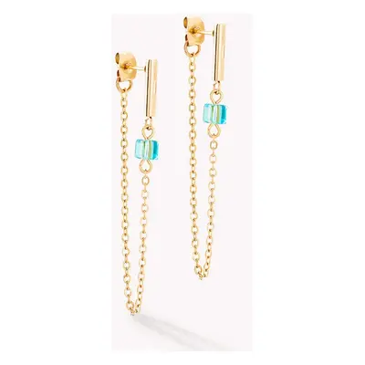 Coeur De Lion Graduated GEOCUBE Earrings Gold Multicolour For Women