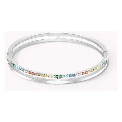 Coeur De Lion Elegance Halo Bangle Multicolour Crystal For Women