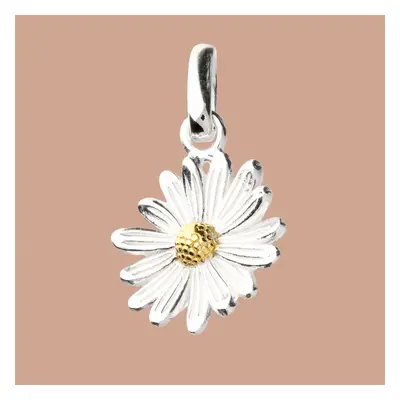 John Greed Tempest Silver April Birth Flower Daisy Pendant Charm For Women