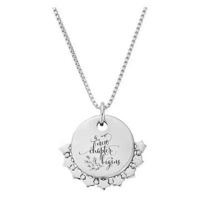 ChloBo Silver A New Chapter Personalised Star Box Chain Necklace For Women