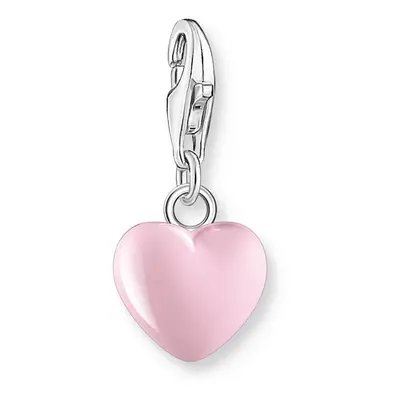 THOMAS SABO Silver Pink Heart Charm For Women