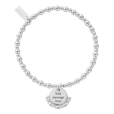 ChloBo Silver Personalised Moon & Stars Didi Bracelet For Women