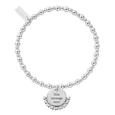 ChloBo Silver Personalised Heart Didi Bracelet For Women