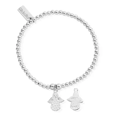 ChloBo Silver Cute Charm Made For An Angel Bracelet For Women