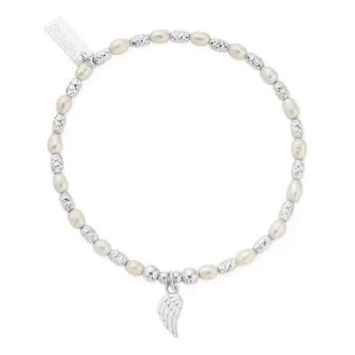 ChloBo Silver & Pearl Forever & Always Bracelet For Women