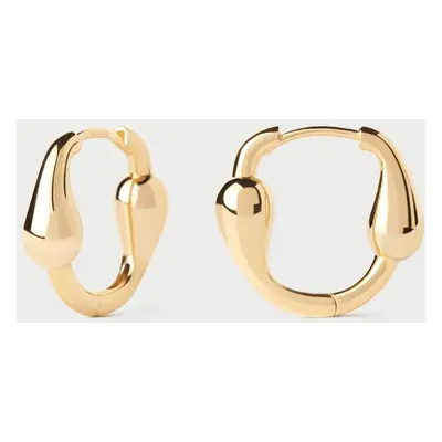 PDPAOLA Gold Plated Cycle Hoop Earrings For Women