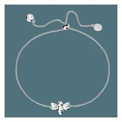 John Greed Tempest Meadow Silver Bee Slider Bracelet For Women