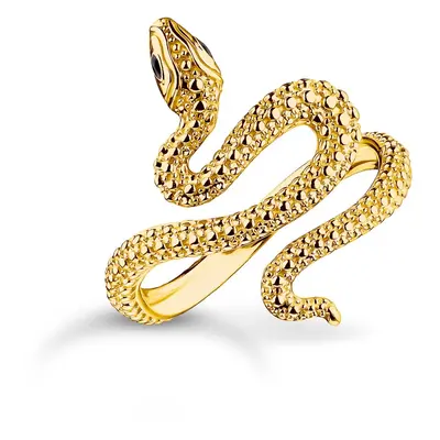 THOMAS SABO Gold Plated Tempting Romance Snake Ring For Women