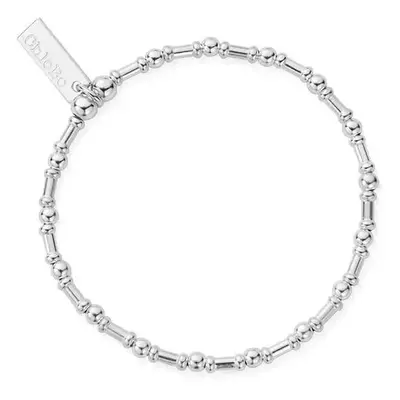 ChloBo Men's Junior Silver Rhythm Of Water Bracelet