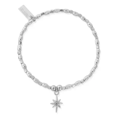 ChloBo Silver Soul Glow Lucky Star Bracelet For Women