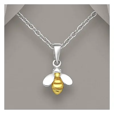 John Greed Tempest Meadow Silver & Gold Bee Necklace For Women