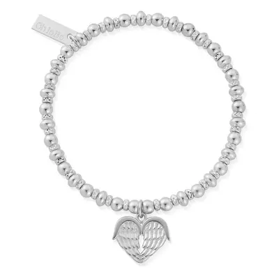 ChloBo Silver Didi Sparkle Heavenly Heart Bracelet For Women