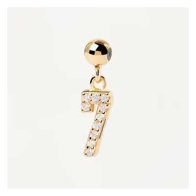 PDPAOLA Gold Plated Number 7 Charm For Women