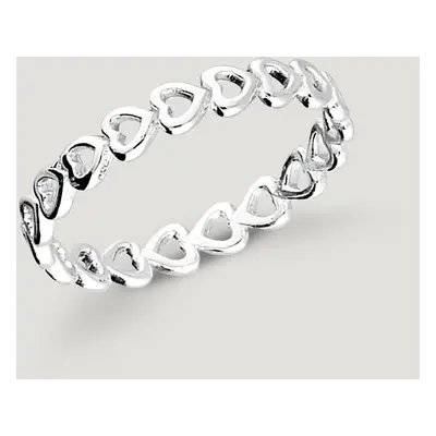 John Greed CANDY Love Silver Open Hearts Ring For Women