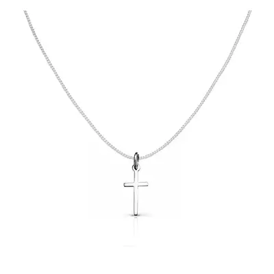 John Greed Signature Silver Cross Necklace