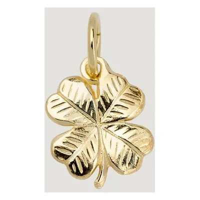 John Greed CANDY 9ct Gold Mini Four Leaf Clover Pendant Charm For Women