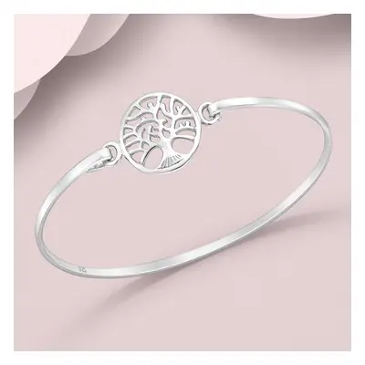 John Greed Tempest Wald Silver Tree Of Life Bangle For Women