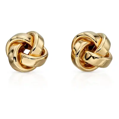 Fine Jewellery by John Greed 9ct Gold Small Knot Stud Earrings For Women