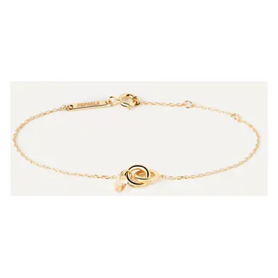 PDPAOLA Gold Plated Peach Lily Bracelet For Women