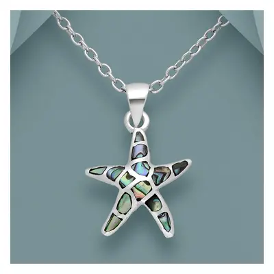 John Greed Tempest Cove Silver Abalone Starfish Necklace For Women