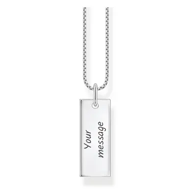 THOMAS SABO Silver Column Tag Necklace