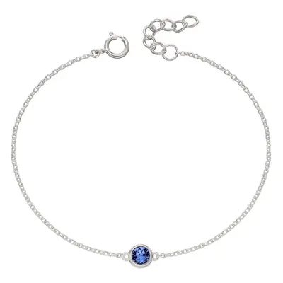 John Greed Signature Silver September Birthstone Crystal Bracelet For Women