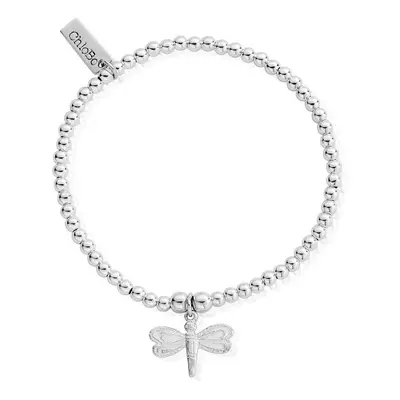 ChloBo Silver Cute Charm Dragonfly Bracelet For Women