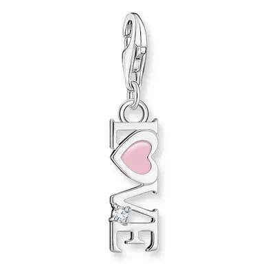 THOMAS SABO Silver Pink Heart Love Charm For Women