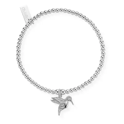 ChloBo Silver Cute Charm Hummingbird Bracelet For Women