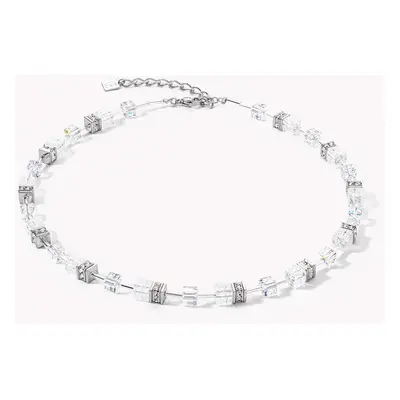 Coeur De Lion DELUXE GEOCUBE Necklace White Rock Crystal For Women