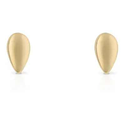 Fine Jewellery by John Greed 9ct Gold Plain Teardrop Stud Earrings For Women