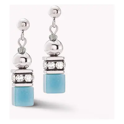 Coeur De Lion Graduated GEOCUBE Earrings Spheres Light Blue For Women