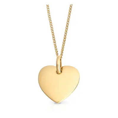 John Greed Signature Gold Plated Heart Tag Necklace For Women