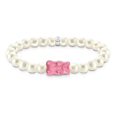 THOMAS SABO Silver Pink Official HARIBO Pearl Bracelet For Women