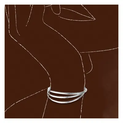 John Greed Portrait Identity Silver Triple Bangle For Women