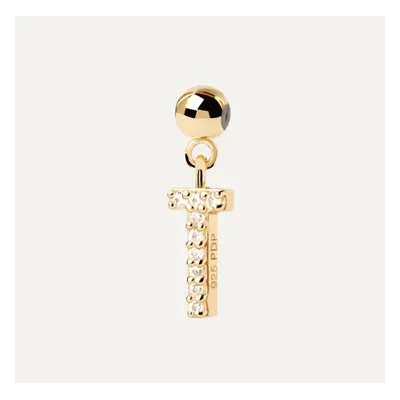 PDPAOLA Gold Plated Letter T Charm For Women