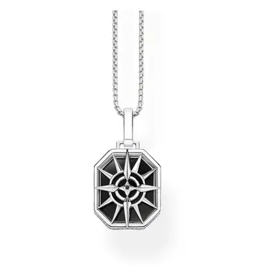 THOMAS SABO Rebel Silver Star Compass Necklace