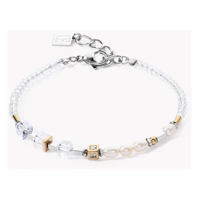 Coeur De Lion Elegance Pearl Bracelet Freshwater Pearl & Rock Crystal For Women