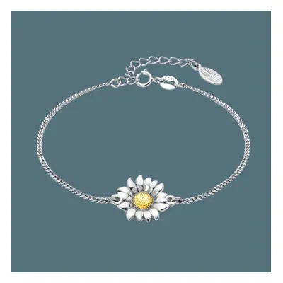 John Greed Tempest Serre Silver Sunflower Bracelet For Women