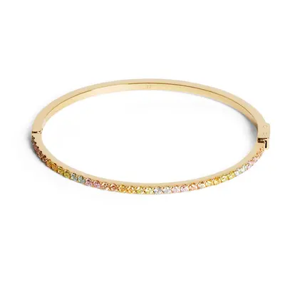 Coeur De Lion Elegance Zirconia Multicolour Gold Bangle For Women