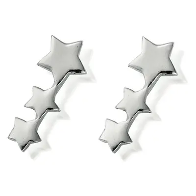 ChloBo Silver Shooting Star Stud Earrings For Women