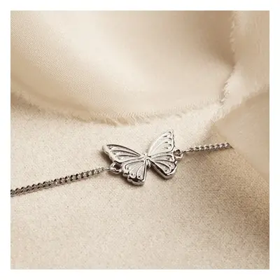 John Greed Tempest Meadow Silver Beautiful Butterfly Bracelet For Women