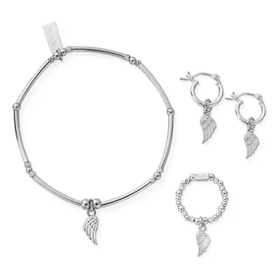 ChloBo Silver Divinity Within Jewellery Set For Women