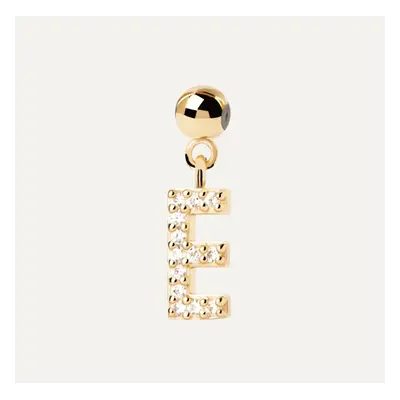 PDPAOLA Gold Plated Letter E Charm For Women