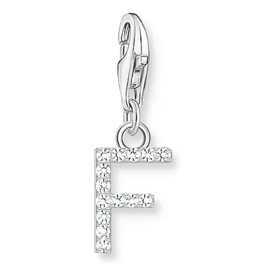 THOMAS SABO Silver Zirconia Letter F Charm