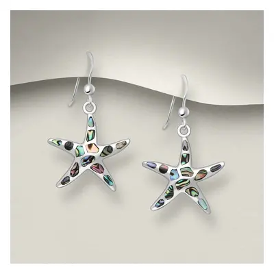 John Greed Tempest Cove Silver Abalone & Resin Starfish Drop Earrings For Women