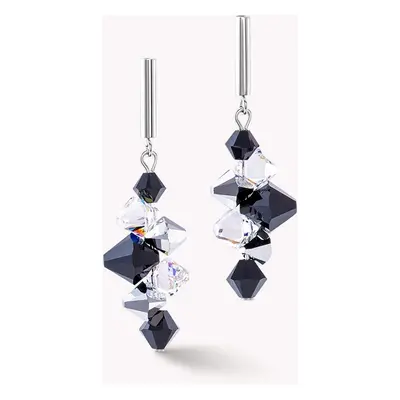 Coeur De Lion Elegance Crystals Earrings Black & Grey For Women