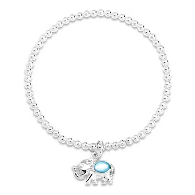 John Greed Signature Silver Blue Elephant IMERAKI Bracelet For Women