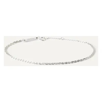 PDPAOLA Silver Sparkle Chain Bracelet For Women